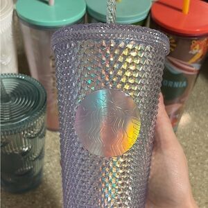 Starbucks Holographic Purple Tumbler